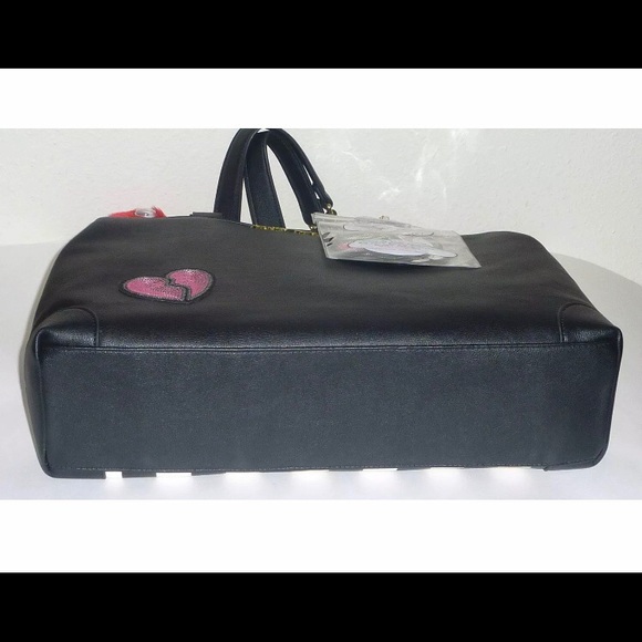 BETSEY JOHNSON Pom Patches Bag Charm Shoulder Bag - Picture 5 of 10